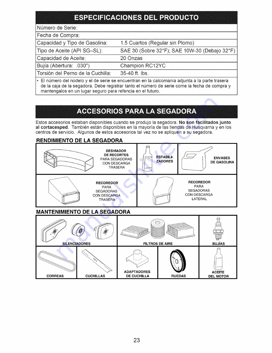 Husqvarna 7021RD Owner'S Manual Download Page 23