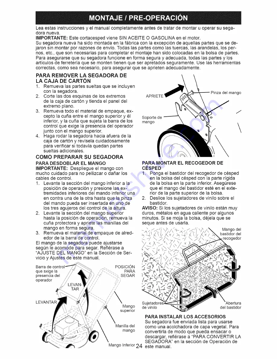 Husqvarna 7021RD Owner'S Manual Download Page 24