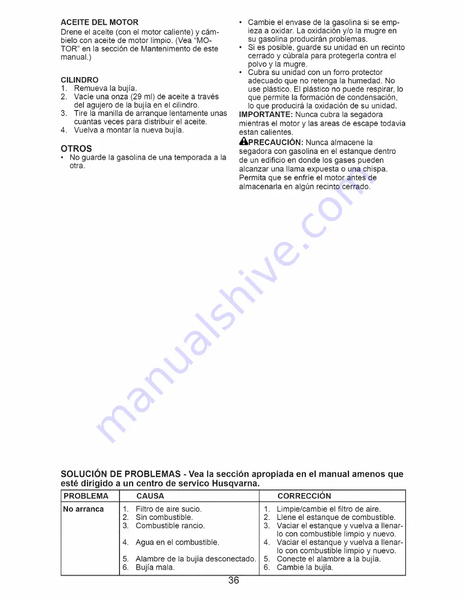 Husqvarna 7021RD Owner'S Manual Download Page 36