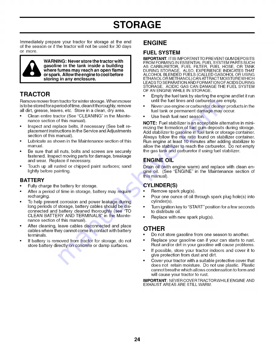 Husqvarna 917.279241 Owner'S Manual Download Page 24