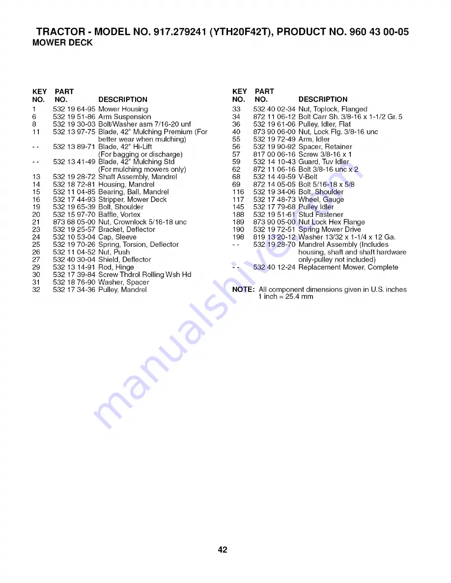 Husqvarna 917.279241 Owner'S Manual Download Page 42