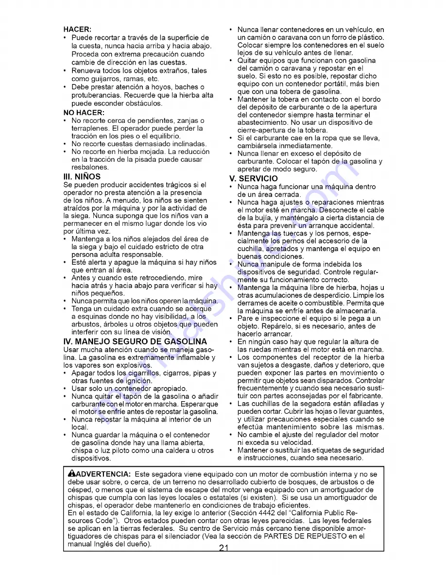 Husqvarna 917.374442 Owner'S Manual Download Page 21