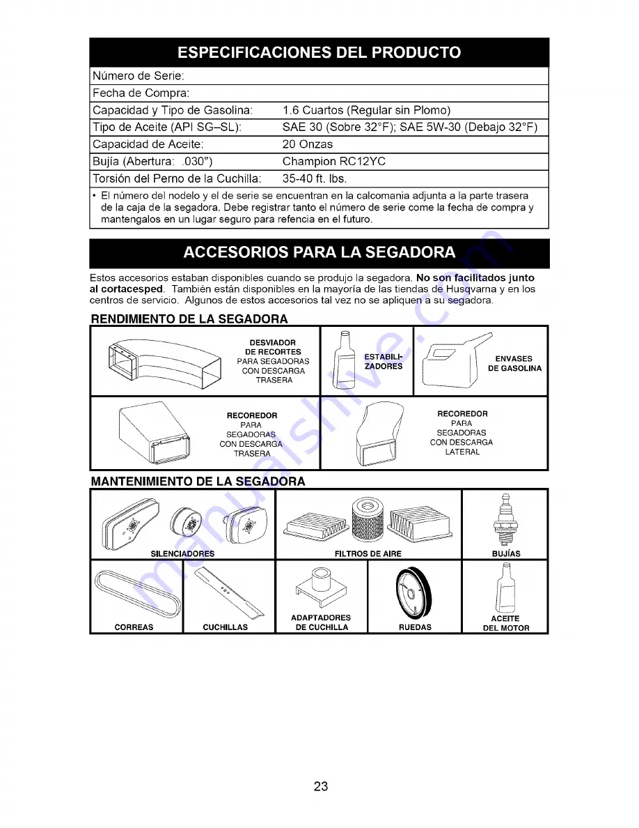 Husqvarna 917.374461 Owner'S Manual Download Page 23