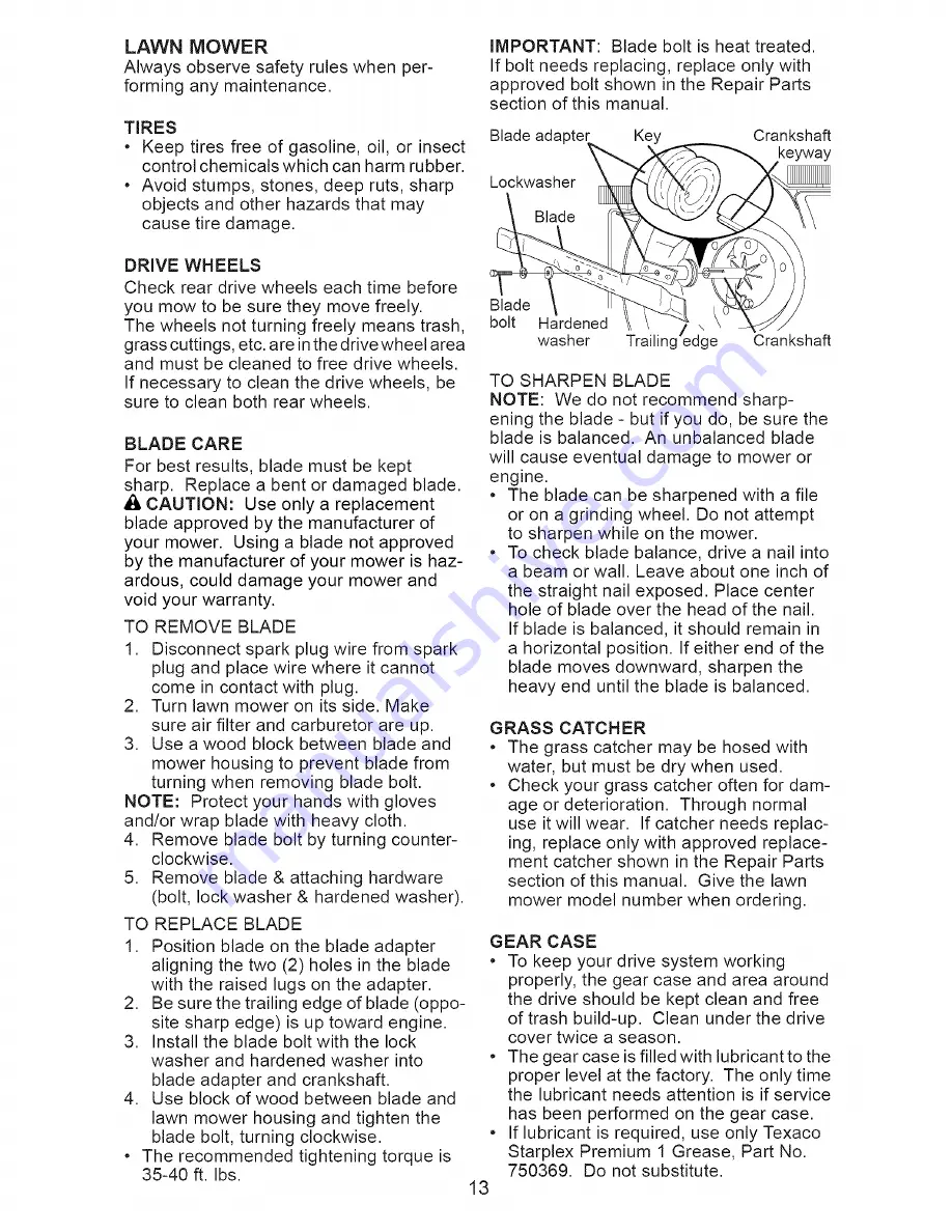 Husqvarna 917.374472 Owner'S Manual Download Page 13