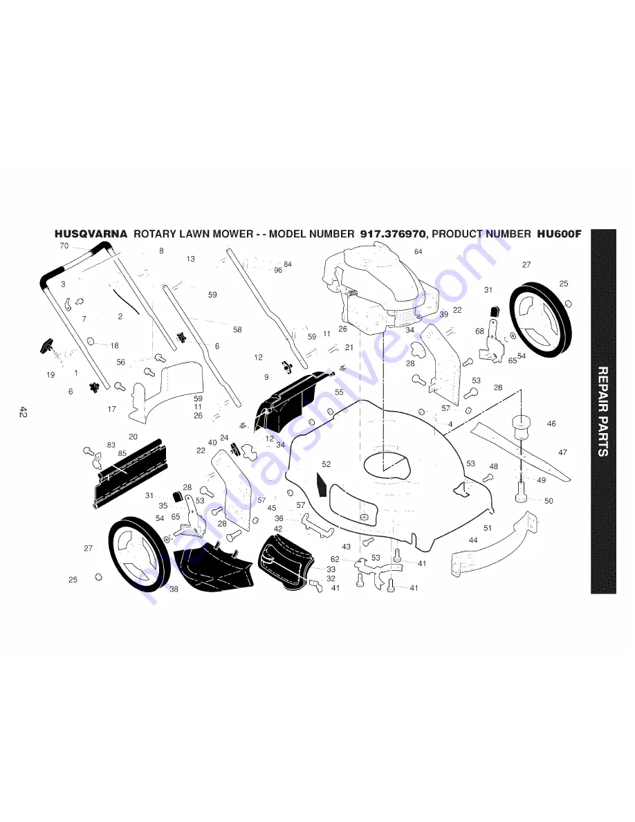 Husqvarna 917.376970 Owner'S Manual Download Page 42