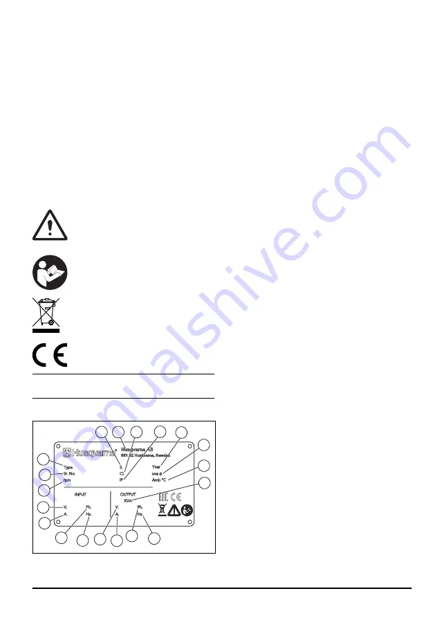 Husqvarna CF 11M Operator'S Manual Download Page 3