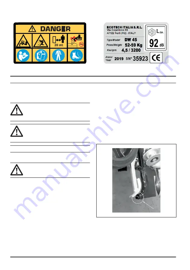 Husqvarna CL400 Operator'S Manual Download Page 112