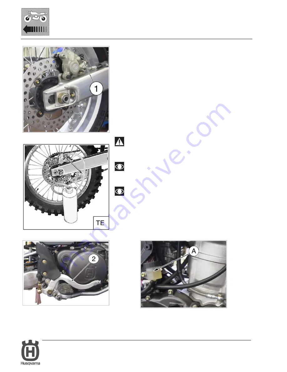 Husqvarna DUAL PURPOSE SM 610 I.E Workshop Manual Download Page 353