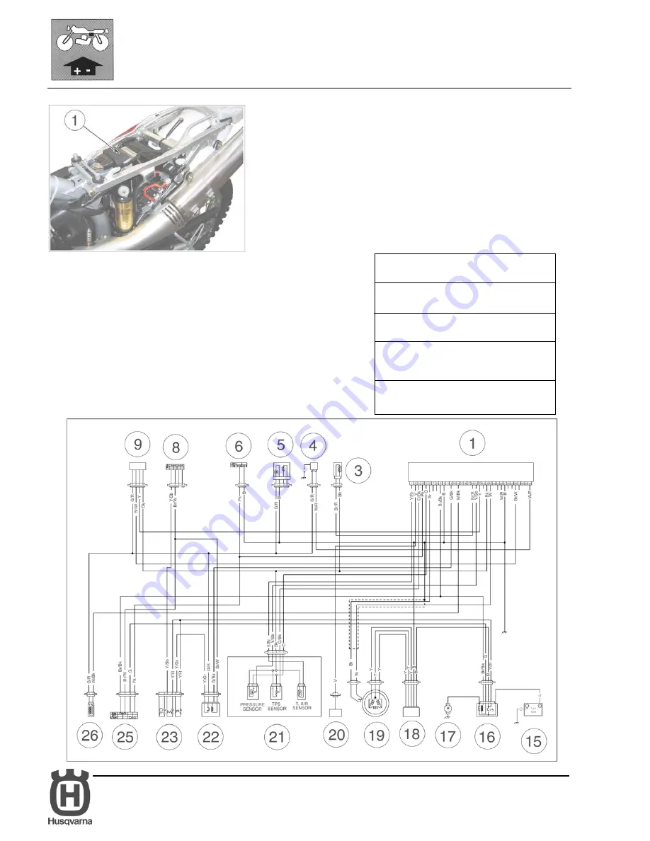 Husqvarna DUAL PURPOSE SM 610 I.E Workshop Manual Download Page 389