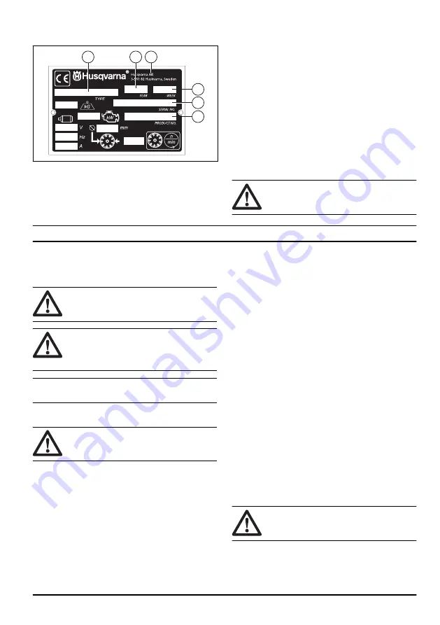 Husqvarna FS7000 D Operator'S Manual Download Page 9