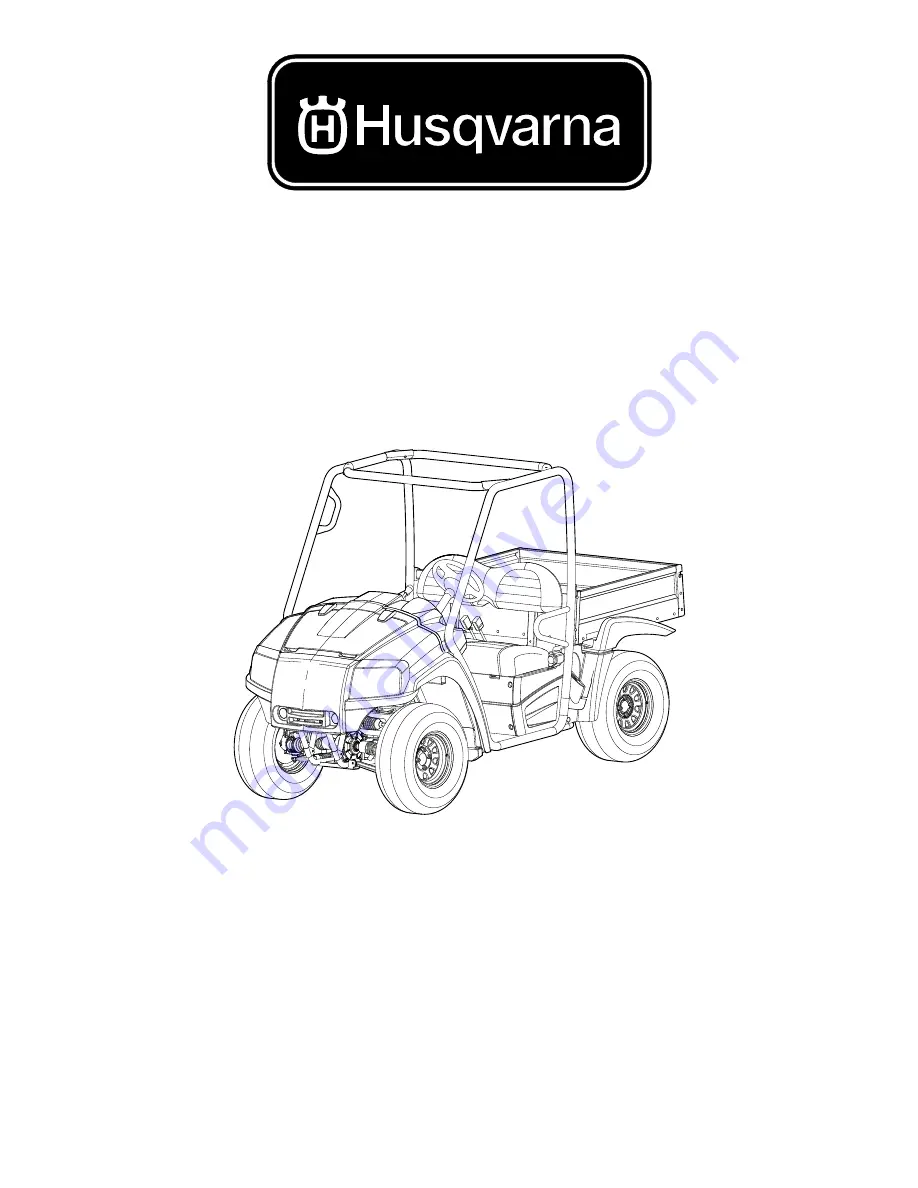 Husqvarna HUV 4214 2009 Maintenance And Service Manual Download Page 1