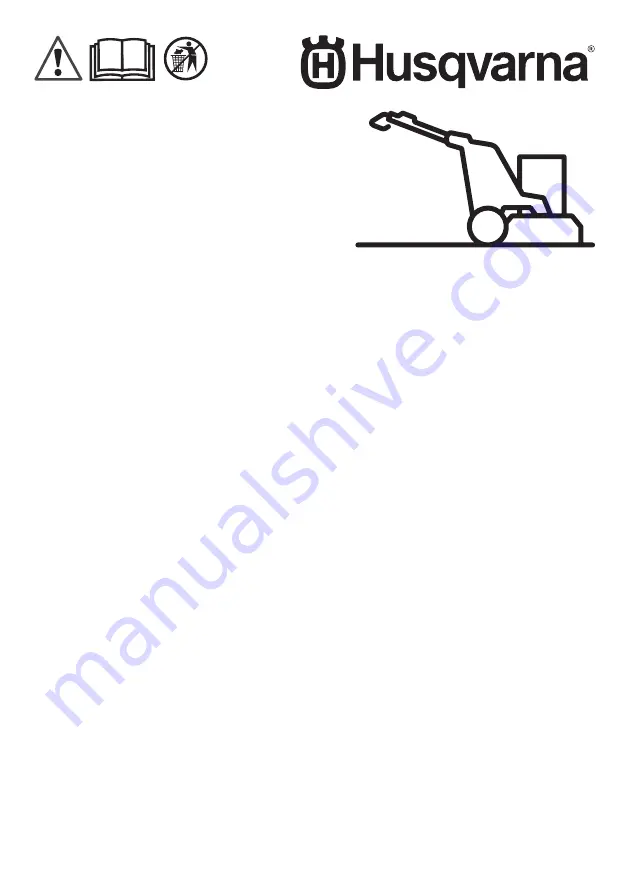 Husqvarna PG 690 Operator'S Manual Download Page 1