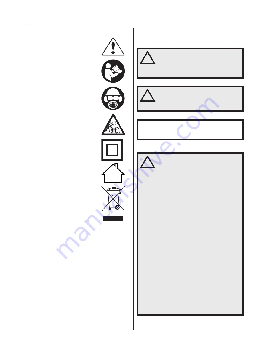 Husqvarna PG820 RC Operator'S Manual Download Page 2