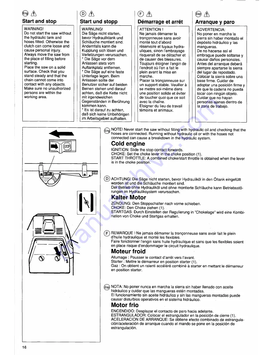 Husqvarna PS 50 Operator'S Manual Download Page 15