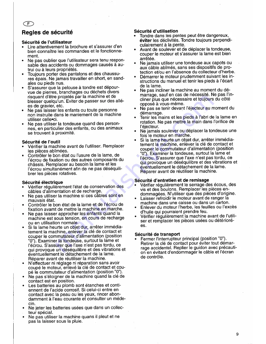 Husqvarna Royal 46 RC Operator'S Manual Download Page 10