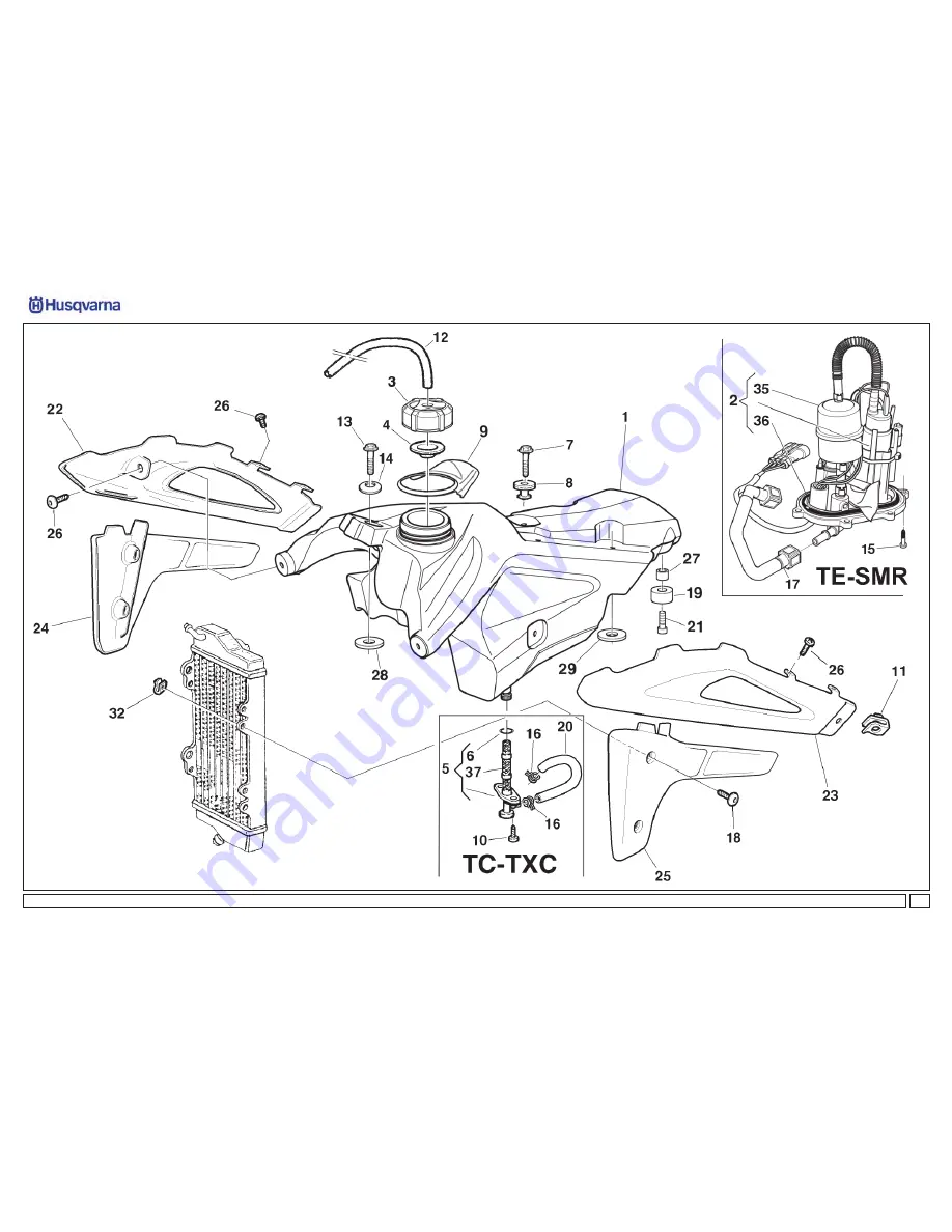 Husqvarna TC 450 2009 Скачать руководство пользователя страница 128