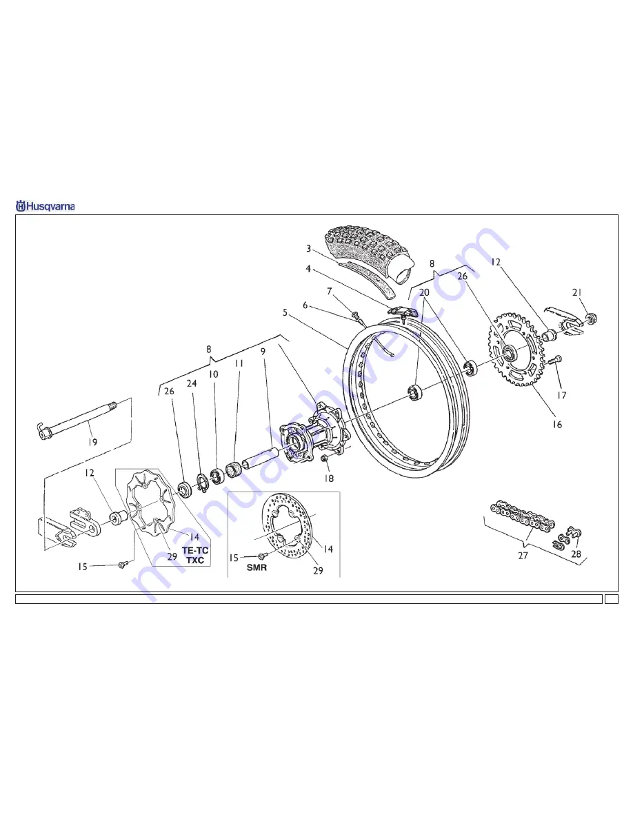 Husqvarna TC 450 2009 Скачать руководство пользователя страница 148