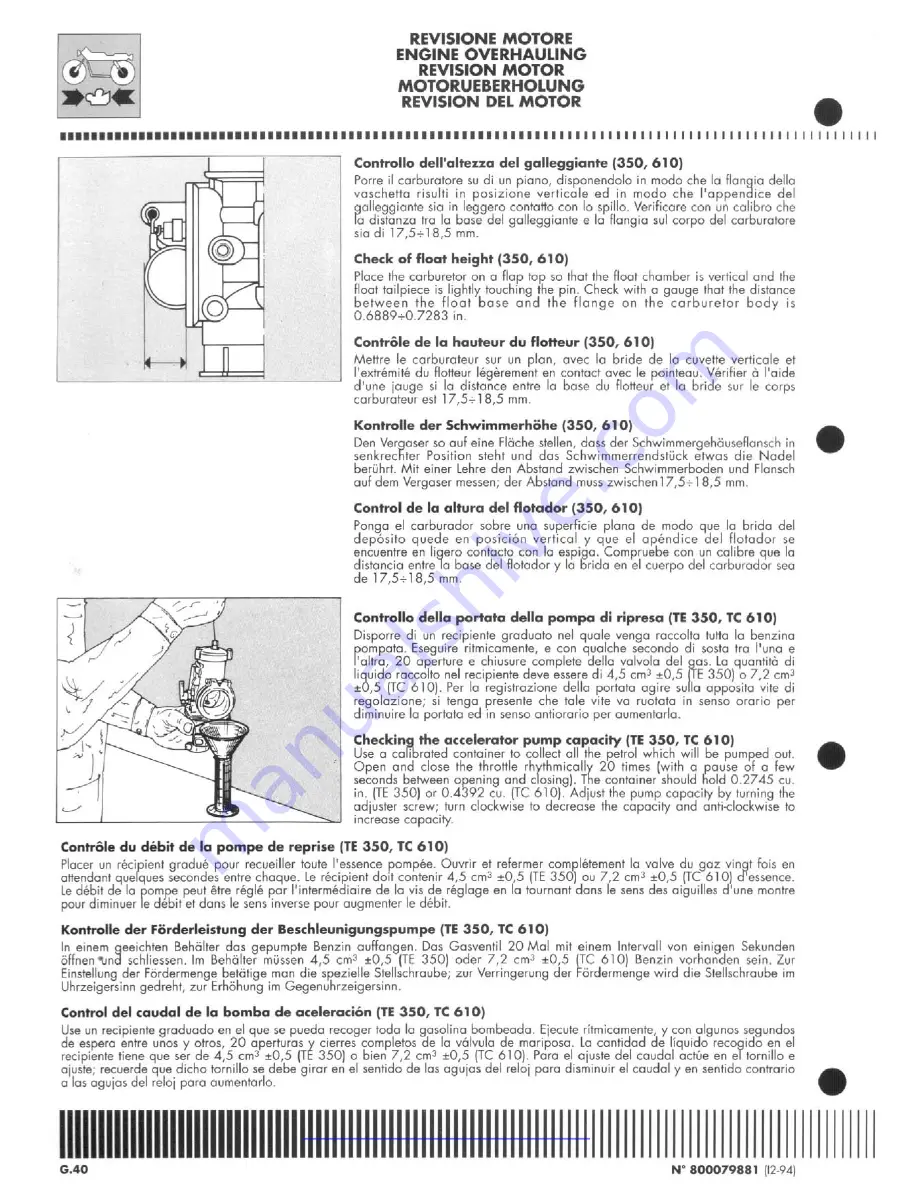 Husqvarna TE 350-410/95 Workshop Manual Download Page 106