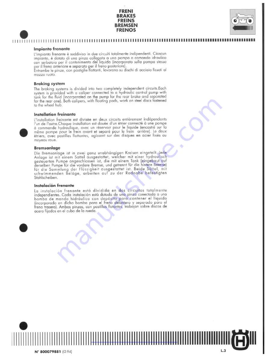 Husqvarna TE 350-410/95 Workshop Manual Download Page 188