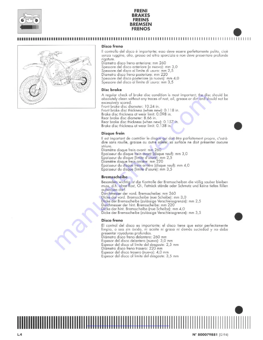 Husqvarna TE 350-410/95 Workshop Manual Download Page 189