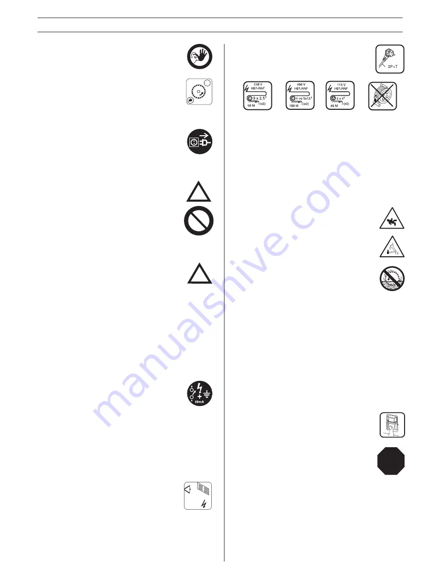 Husqvarna TS 350E Operator'S Manual Download Page 7