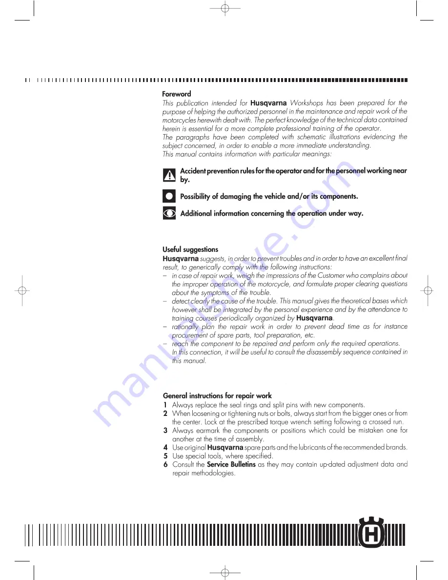 Husqvarna WR 250/2005 Workshop Manual Download Page 9