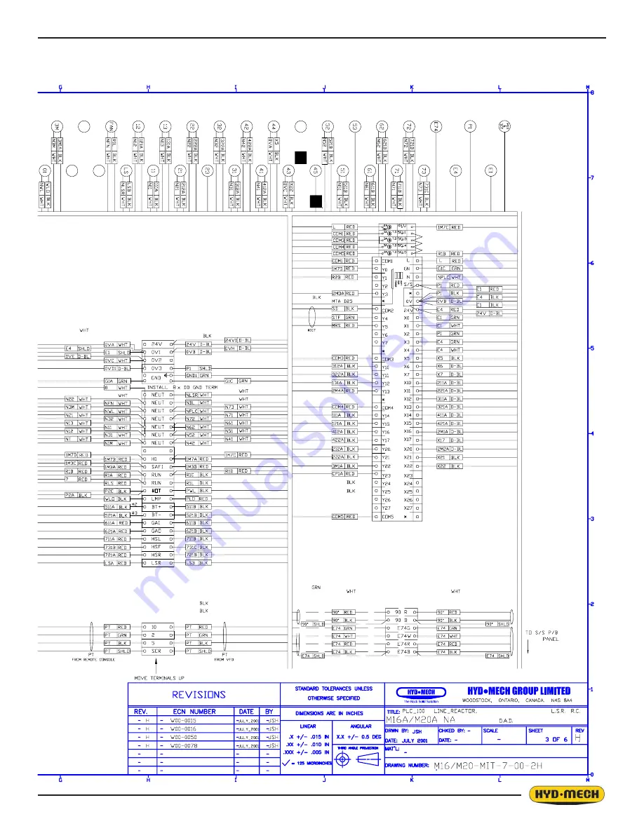 Hyd-Mech M-16A  PLC 100 E200 Скачать руководство пользователя страница 171