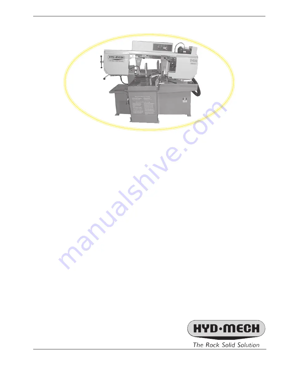 Hyd-Mech S-20H Operations & Maintenance Manua Download Page 2