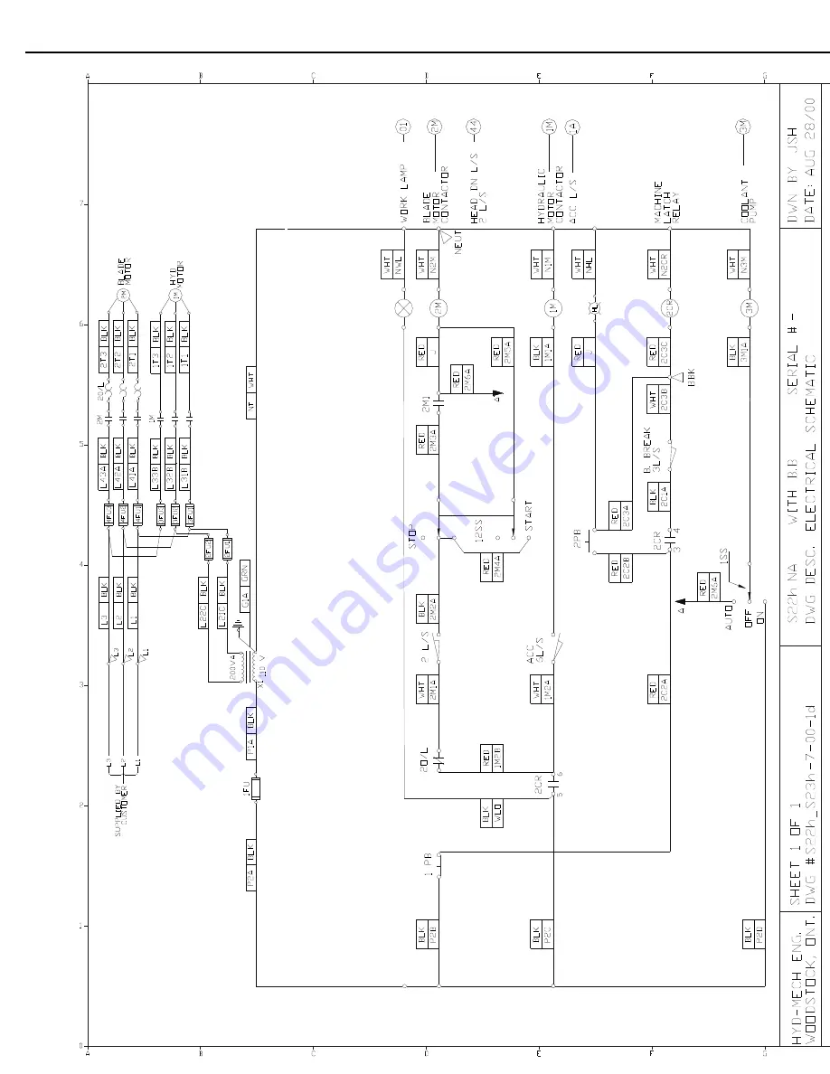 Hyd-Mech S-20H Operations & Maintenance Manua Download Page 41