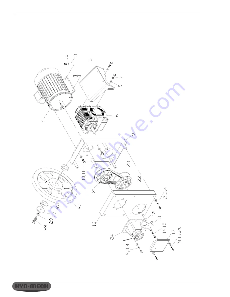 Hyd-Mech S-20H Operations & Maintenance Manua Download Page 55