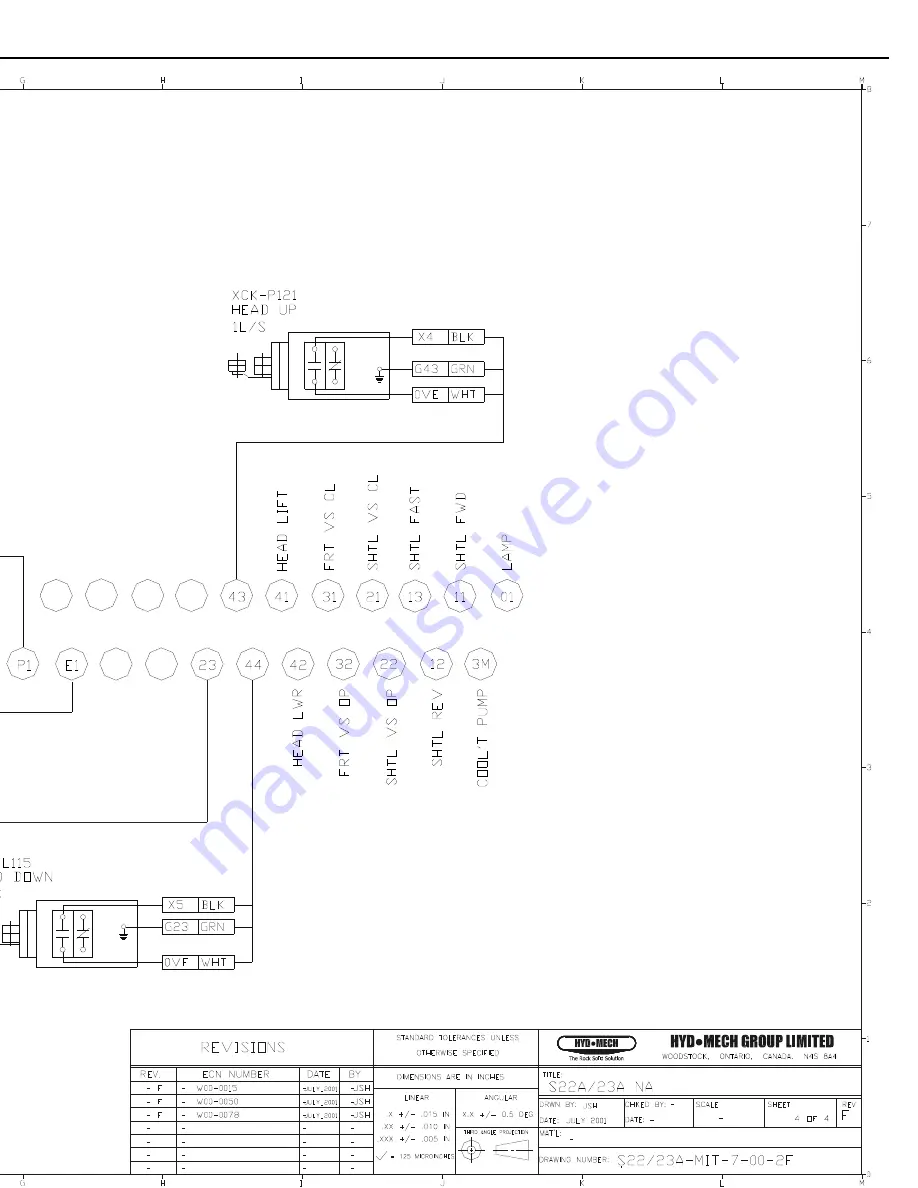 Hyd-Mech S-23A Operation And Maintenance Manual Download Page 86