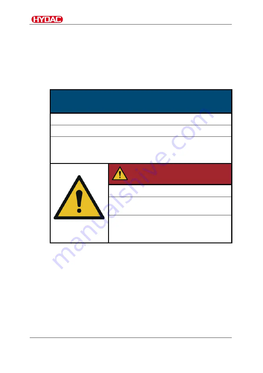 HYDAC FILTER SYSTEMS ContaminationSensor CS 1939 Series Operating And Maintenance Instructions Manual Download Page 13