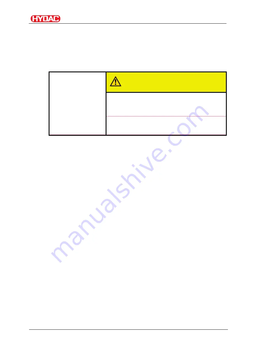 HYDAC FILTER SYSTEMS FluidControl FCU 8111 Operating And Maintenance Instructions Manual Download Page 11