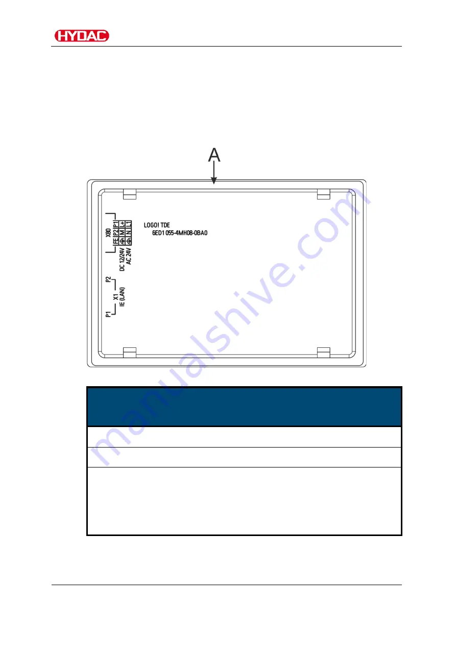 HYDAC FILTER SYSTEMS LOGO! TDE Installation Manual Download Page 6