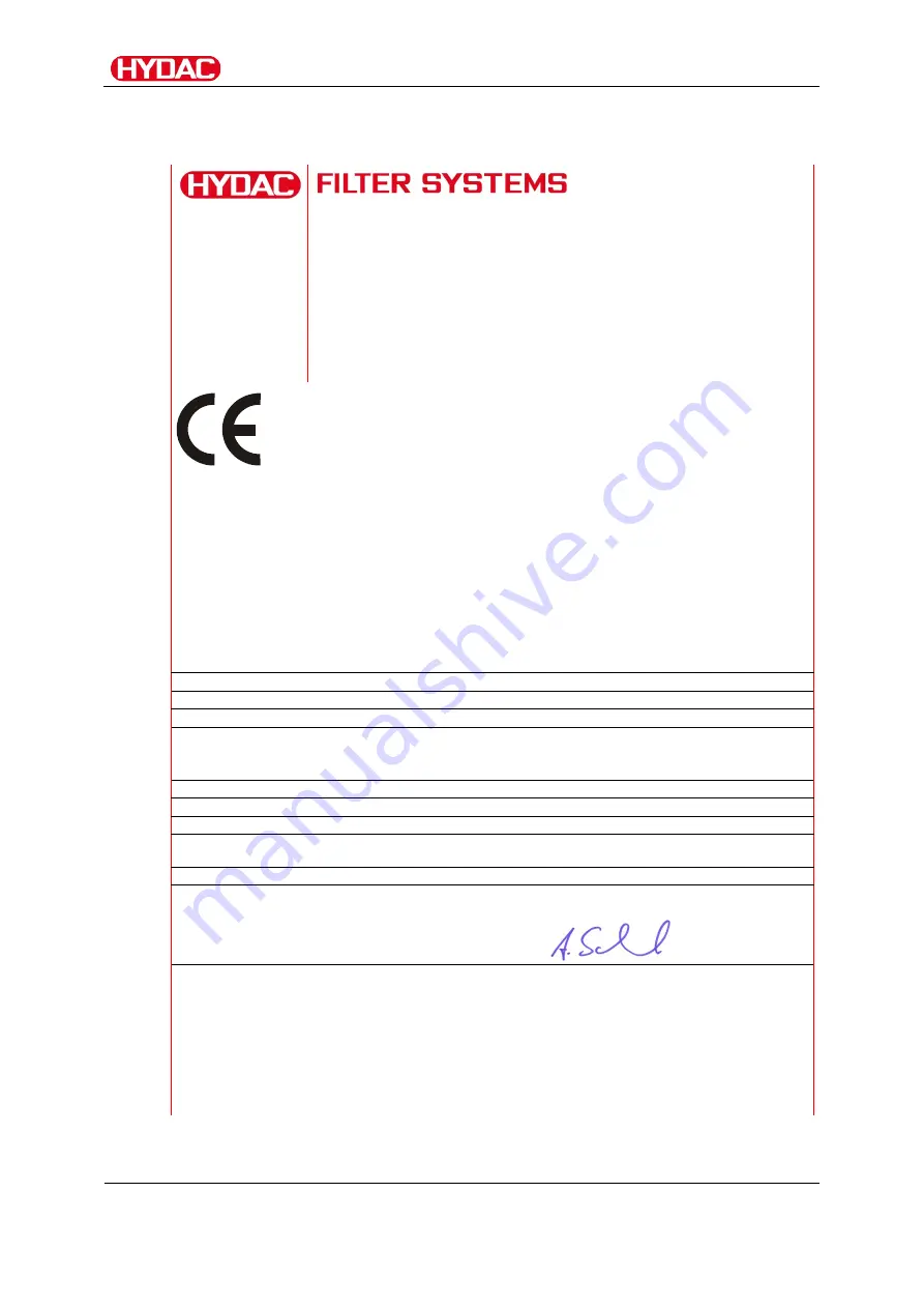 Hydac FCC-CM 5/15 Operating And Maintenance Instructions Manual Download Page 54