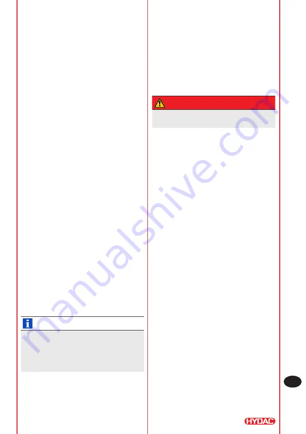 Hydac SBO Series Operating Instructions Manual Download Page 85