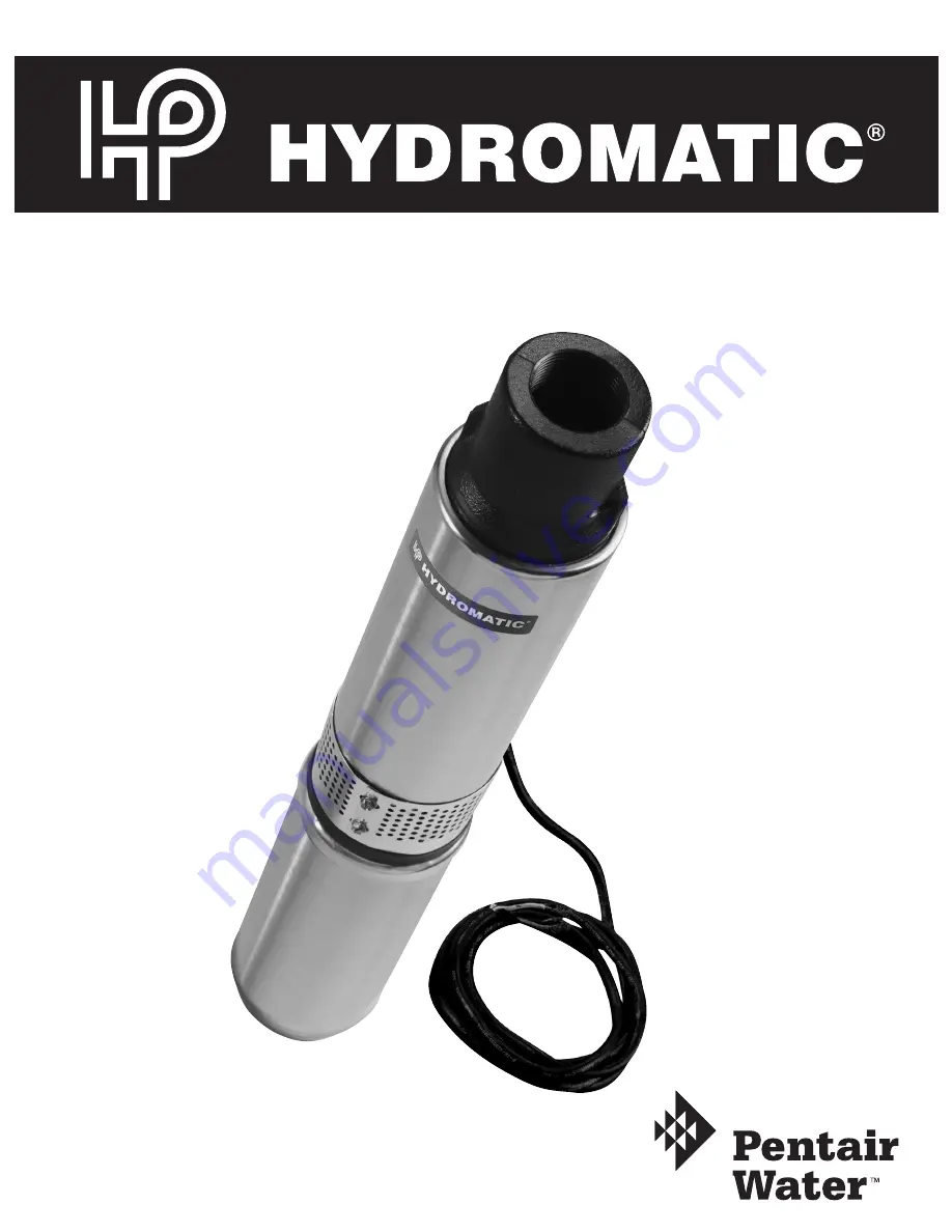 Hydromatic Pentair Water HE Series Скачать руководство пользователя страница 1