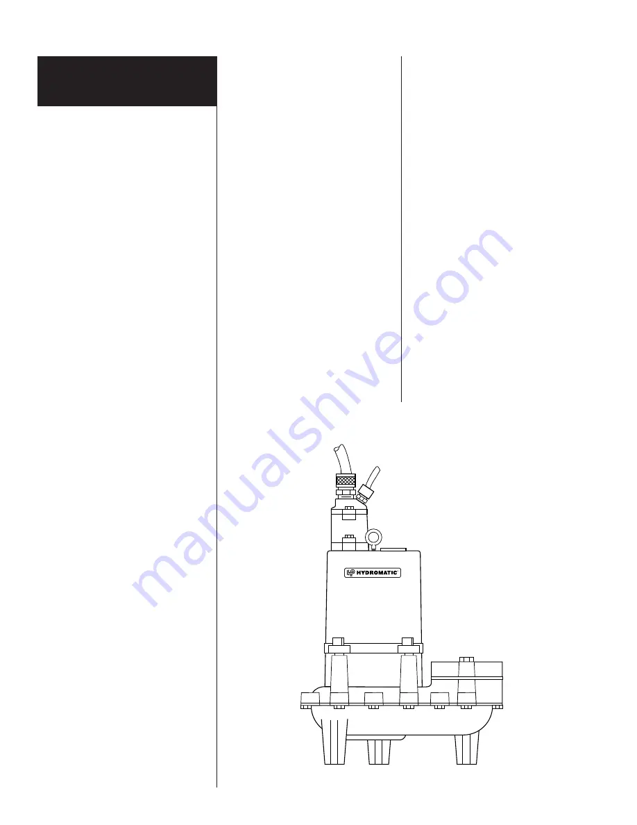 Hydromatic S Installation And Service Manual Download Page 8