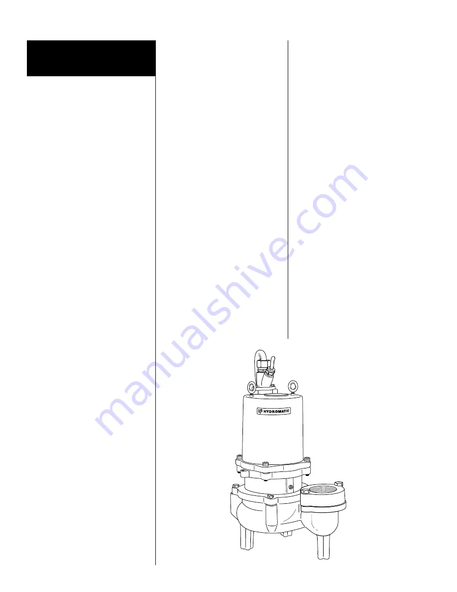 Hydromatic S3SD Manual Download Page 6