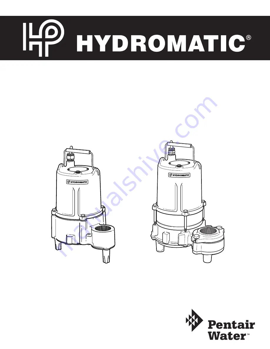 Hydromatic SHEF100 Скачать руководство пользователя страница 1