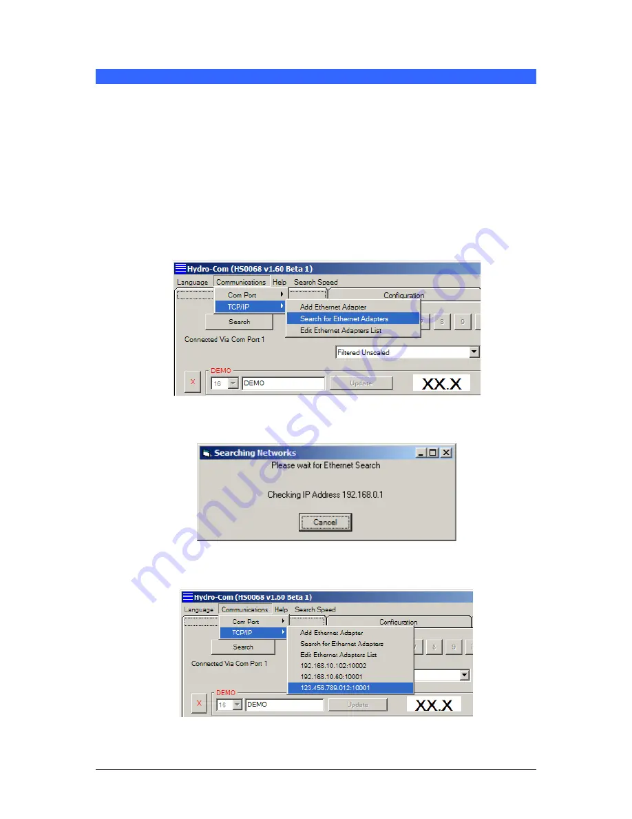 Hydronix Ethernet Adapter User Manual Download Page 25