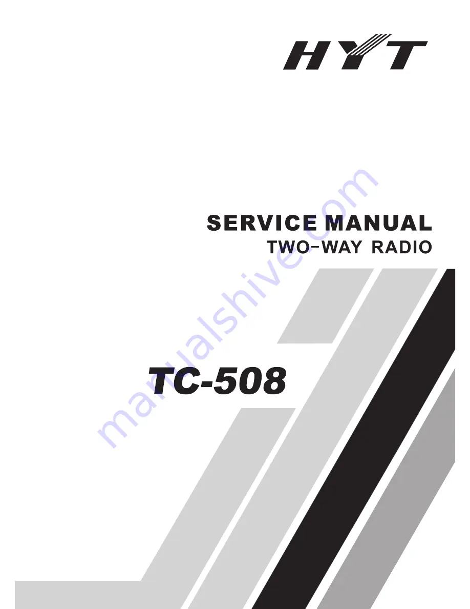 HYT TC-508 Service Manual Download Page 1