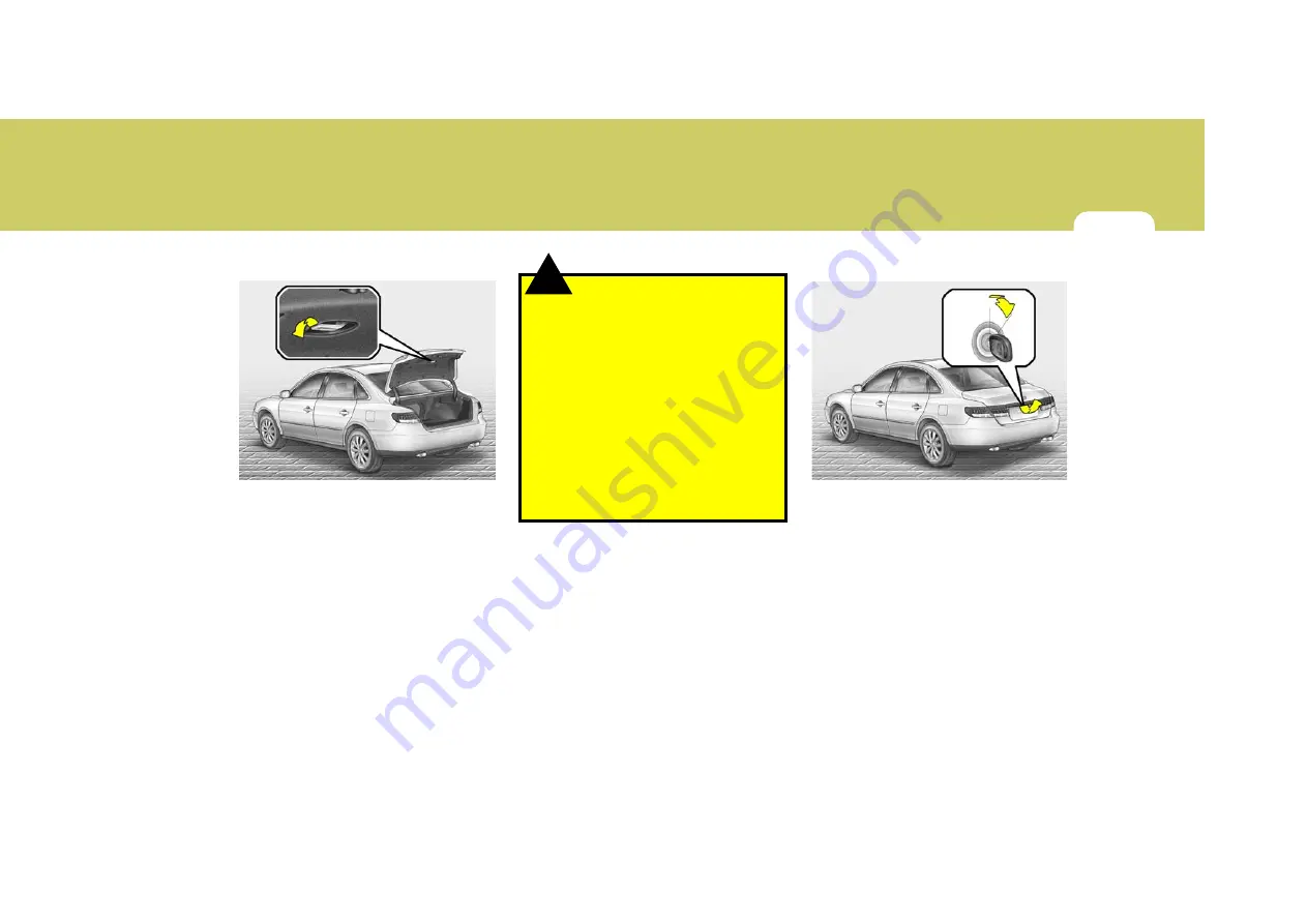 Hyundai 2006 Azera Owner'S Manual Download Page 123