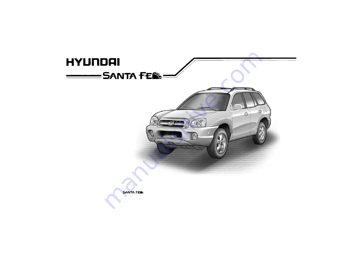 Hyundai 2006 Santa Fe Owner'S Manual Download Page 3