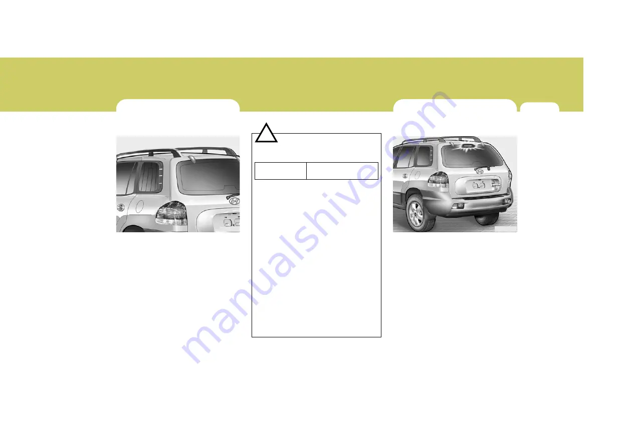 Hyundai 2006 Santa Fe Owner'S Manual Download Page 95