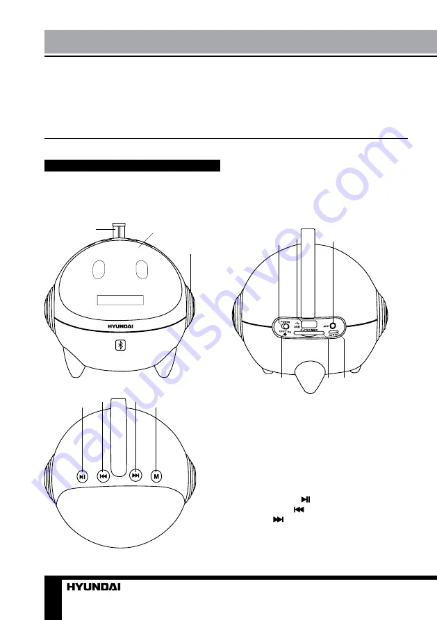 Hyundai H-1634UB Instruction Manual Download Page 2