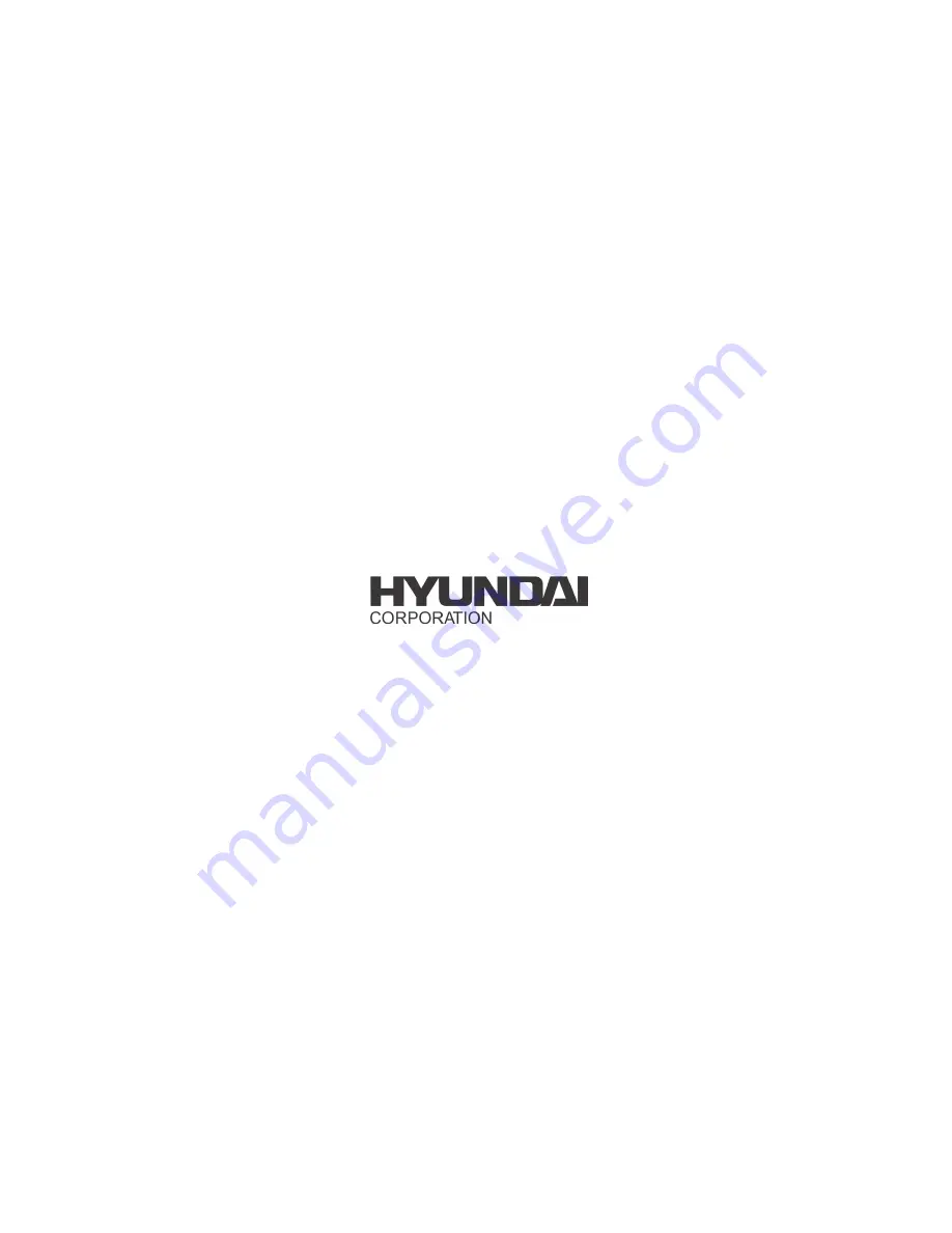 Hyundai HD 30B Instruction Manual Download Page 20