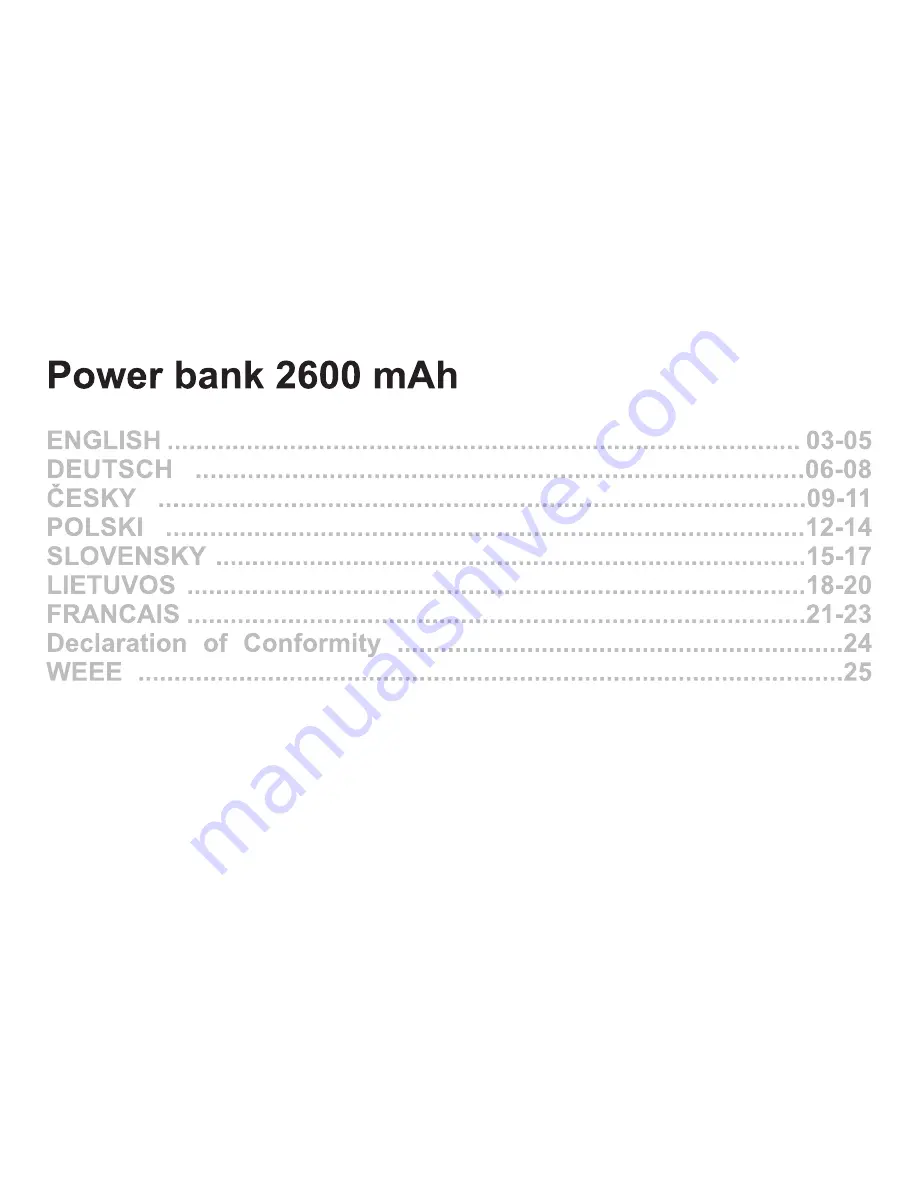 i-tec pb2600B/pw14 User Manual Download Page 3