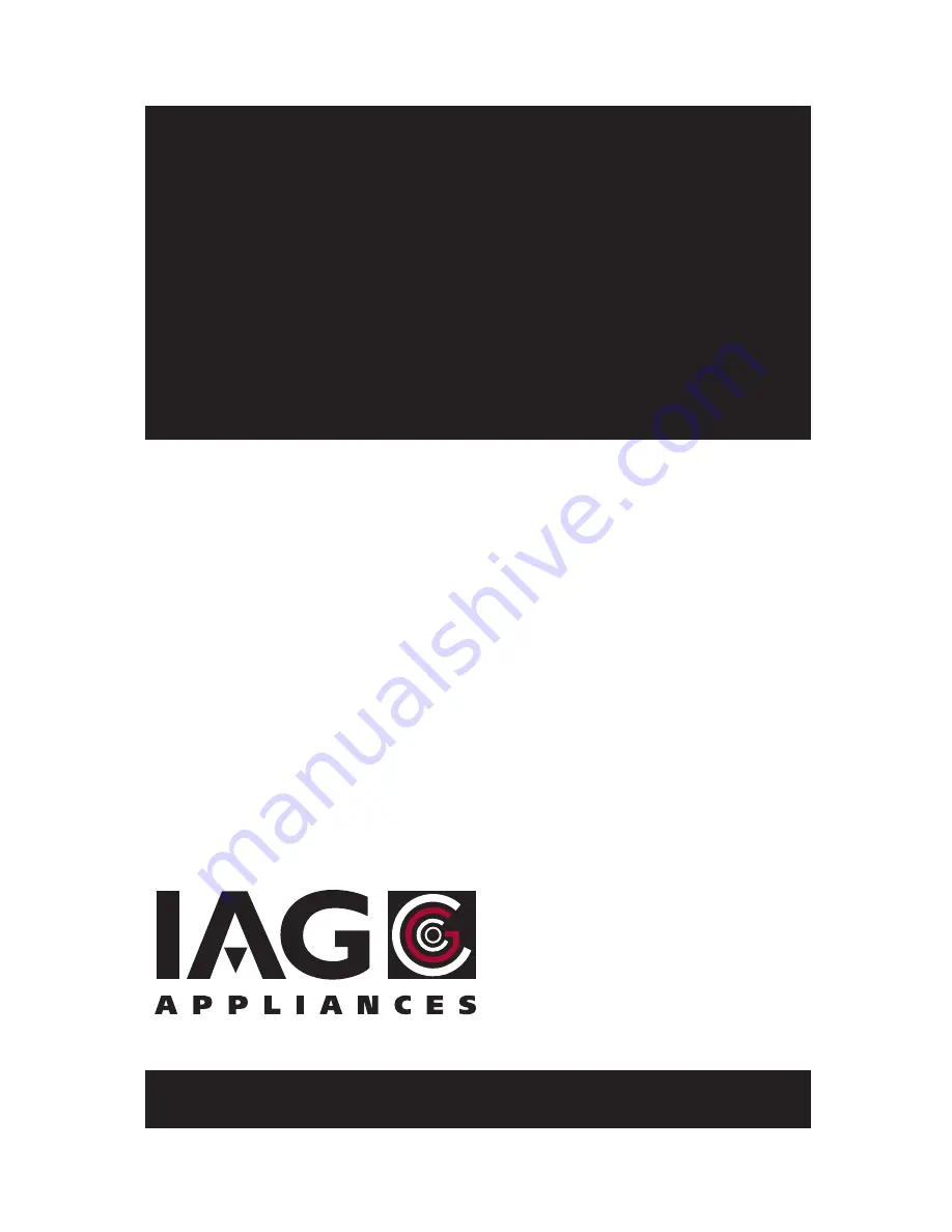 IAG ICS6SE3 Manual Download Page 1