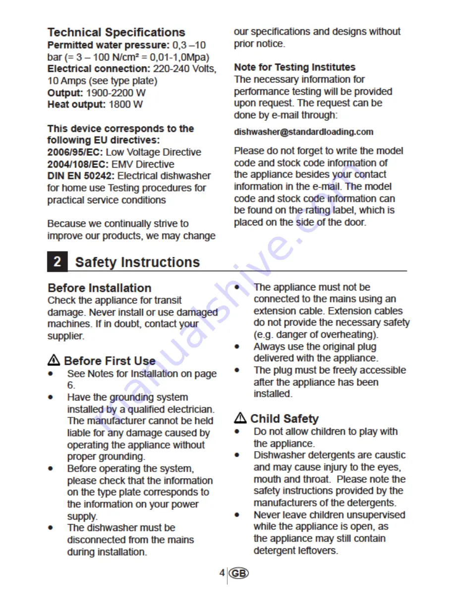 IAG IDWI4B Installation And Operation Manual Download Page 5